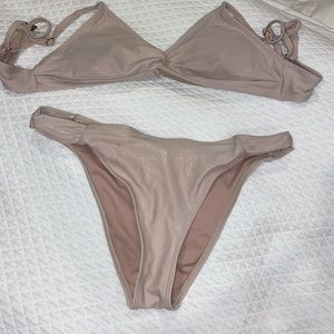 Forever 21 Shimmer tan bikini